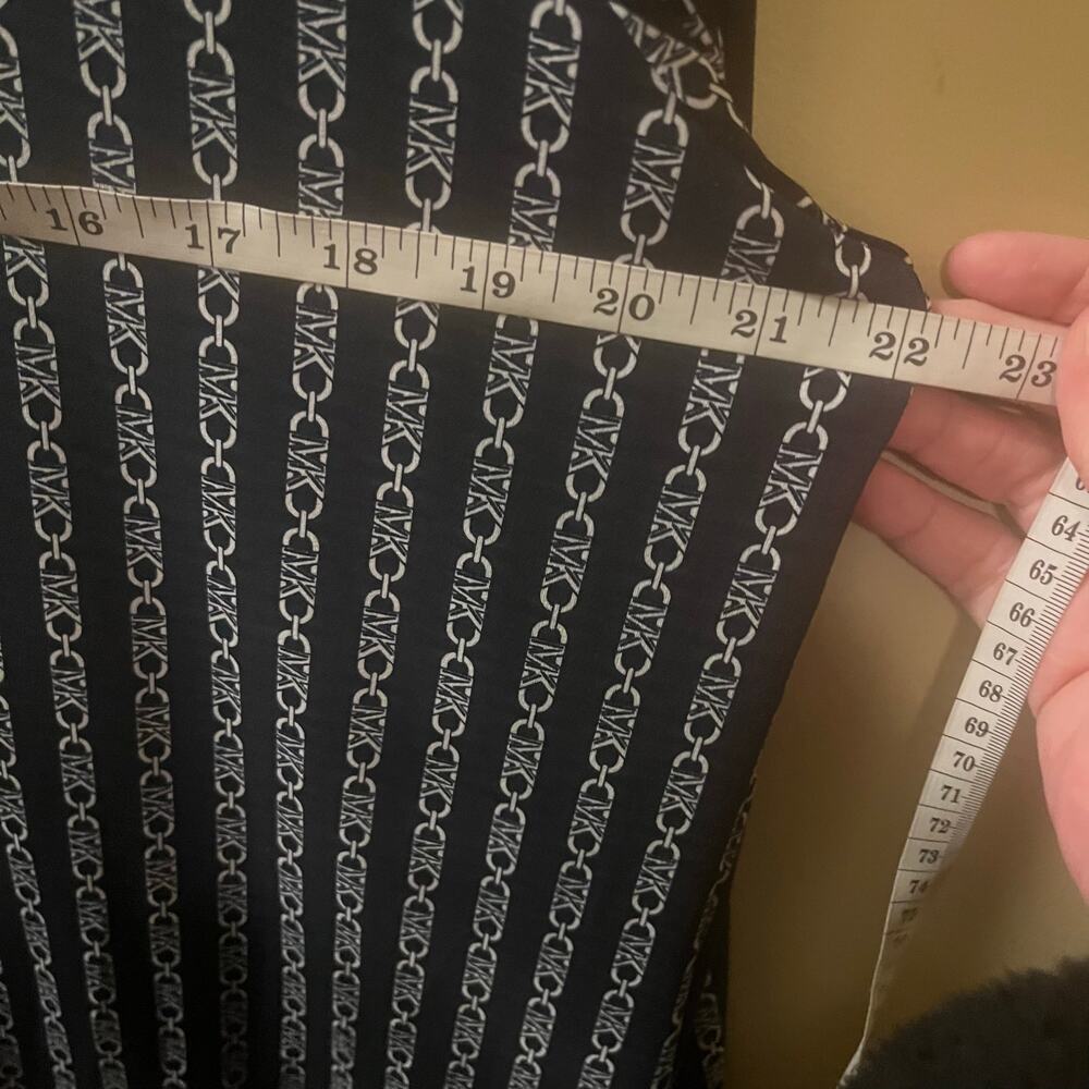 Michael Kors top blue with gold chain around collar *size tags removed* - Picture 6 of 7